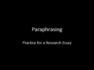 6 steps to effective paraphrasing