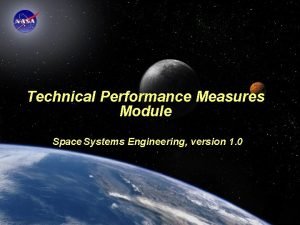 Technical performance measures systems engineering