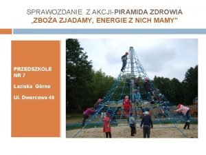 SPRAWOZDANIE Z AKCJIPIRAMIDA ZDROWIA ZBOA ZJADAMY ENERGIE Z