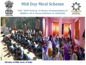 Mid Day Meal Scheme PAB MDM Meeting for