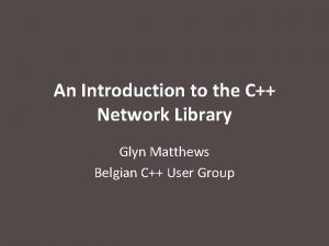 C network library