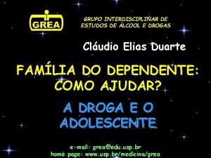 GRUPO INTERDISCIPLINAR DE ESTUDOS DE LCOOL E DROGAS