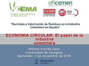 Reciclado y Valorizacin de Residuos en la Industria