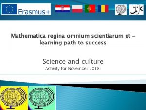 Mathematica regina omnium scientiarum et learning path to