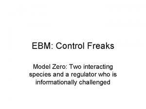 Control freaks ltd