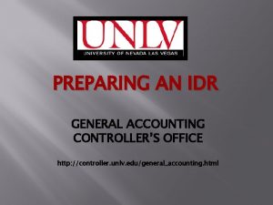 Idr accounting