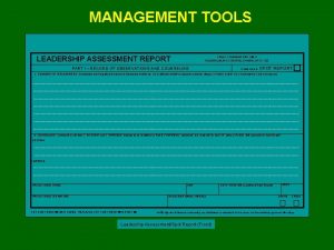 Cadet evaluation report