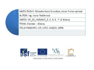Alkeny názvosloví