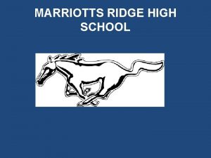 Marriotts ridge bell schedule
