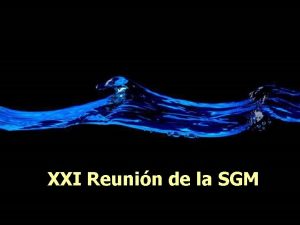 XXI Reunin de la SGM PG 1 Preservacin