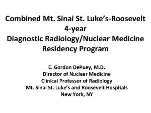 Mt sinai nuclear medicine