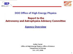 Department of Energy Office of Science DOE Office