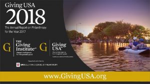 www Giving USA org Giving USA 2018 Power
