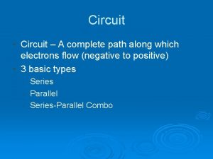 A path along which electrons can flow