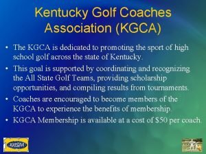 Ky golf coaches association
