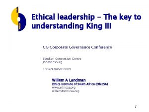 Ethical leadership