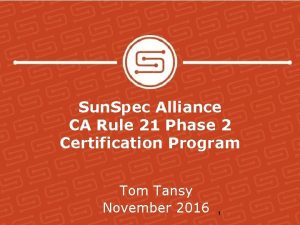 Sunspec ca rule 21 certification