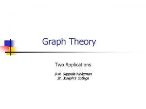 Application of graph theory