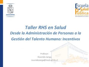 Que es rhs en salud