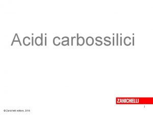 Saponificazione zanichelli Saponificazione zanichelli