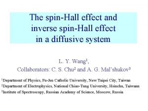 The spinHall effect and inverse spinHall effect in