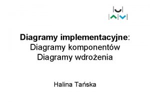 Diagramy implementacyjne Diagramy komponentw Diagramy wdroenia Halina Taska