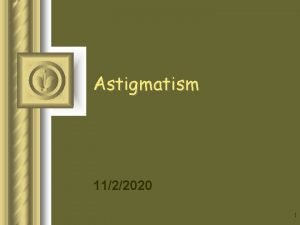 Astigmatism definition