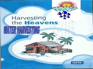 Conclusion of rain water harvesting