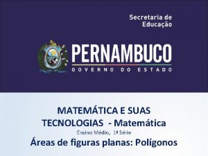 MATEMTICA E SUAS TECNOLOGIAS Matemtica Ensino Mdio 1