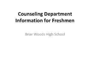 Bwhs counseling