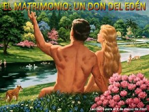 El matrimonio en la biblia