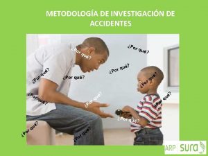 METODOLOGA DE INVESTIGACIN DE ACCIDENTES P o Po