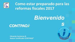 Como estar preparado para las reformas fiscales 2017