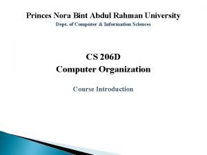 Princes Nora Bint Abdul Rahman University Dept of