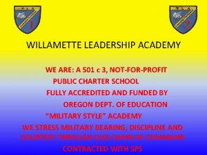 Willamette leadership academy