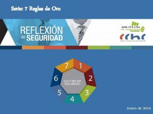 Serie 7 Reglas de Oro Enero de 2016