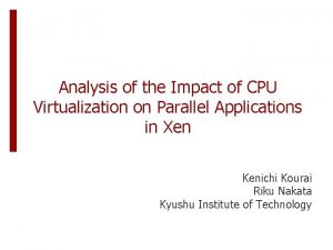What is virtualization cpu