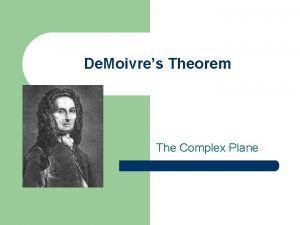 De moivre's theorem