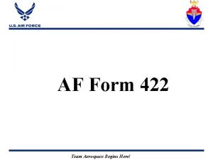 Af fm 422