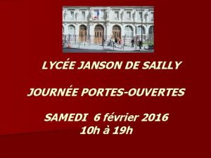 Janson de sailly portes ouvertes