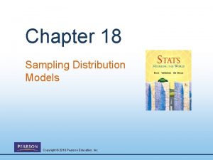 Chapter 18 Sampling Distribution Models Copyright 2010 Pearson