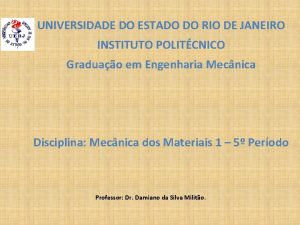 UNIVERSIDADE DO ESTADO DO RIO DE JANEIRO INSTITUTO