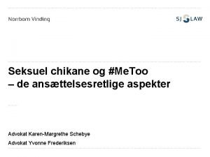 Seksuel chikane og Me Too de ansttelsesretlige aspekter