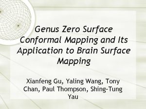 Genus Zero Surface Conformal Mapping and Its Application