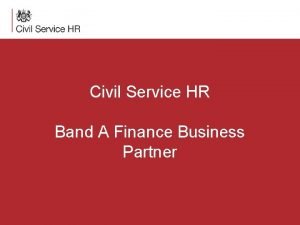 Finance business partner civil service