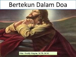 Bertekun dalam doa