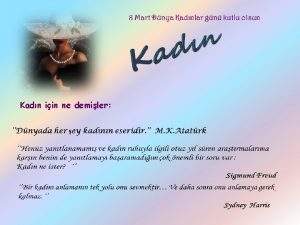 Kadn iin ne demiler Msralarda Kadn Kadn can