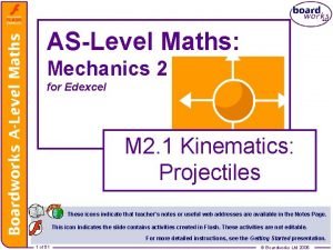 Projectiles a level maths