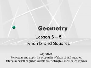 6-5 rhombi and squares practice answers