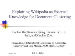 Document clustering